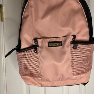 Pink Steve Madden Backpack with Black Accents